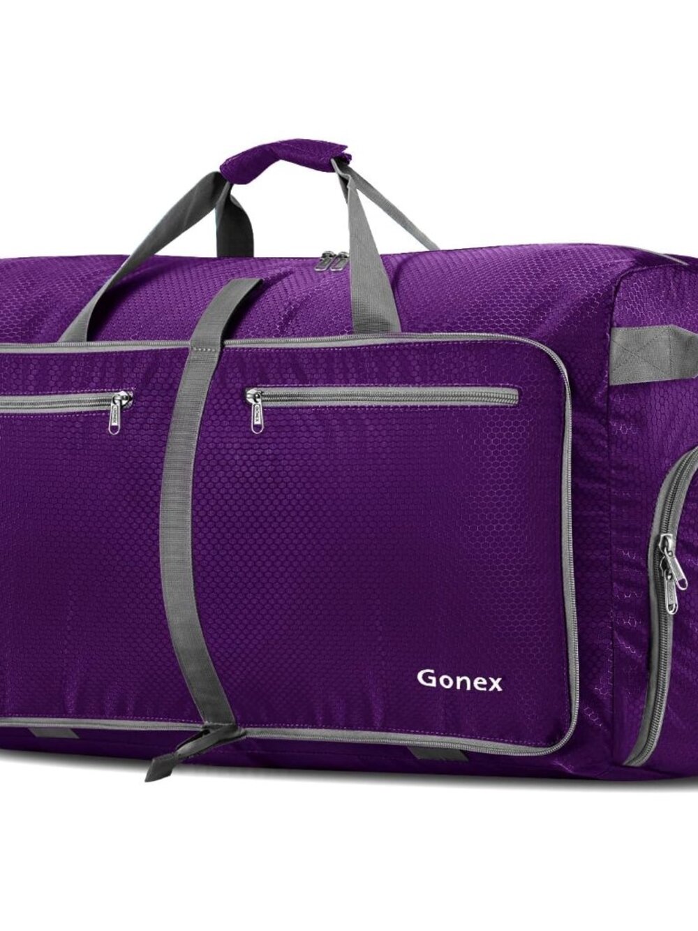 150L Foldable Travel Duffle Bag with Shoe Compartment, Lightweight
